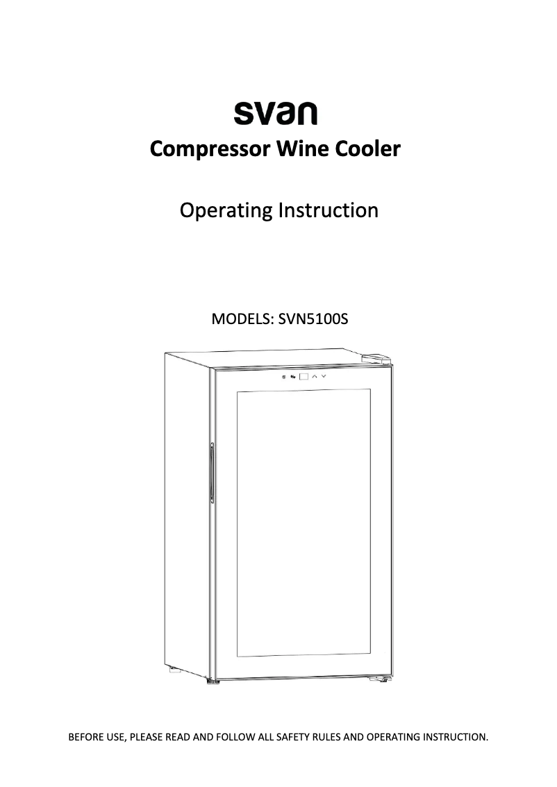 Image de la première page du manuel de l'appareil SVN5100S