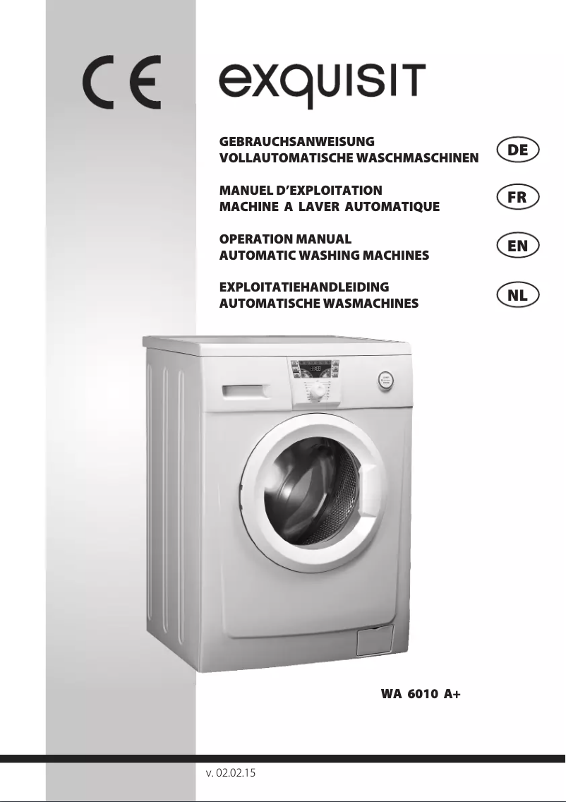 Página 1 del manual Manual de usuario Exquisit WA 6010 A plus