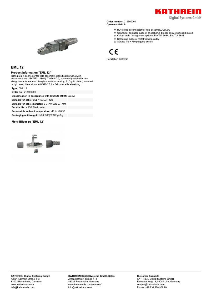 Image de la première page du manuel de l'appareil EML 12