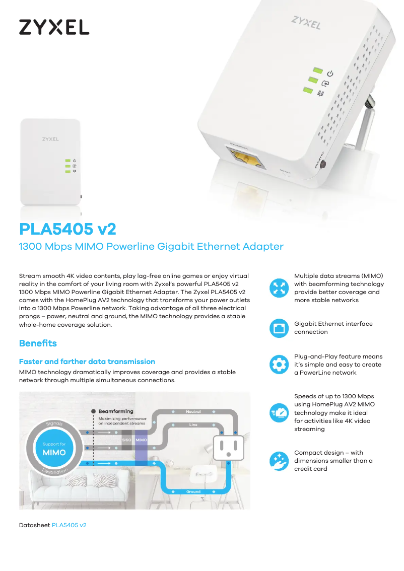 Image de la première page du manuel de l'appareil PLA5405 v2