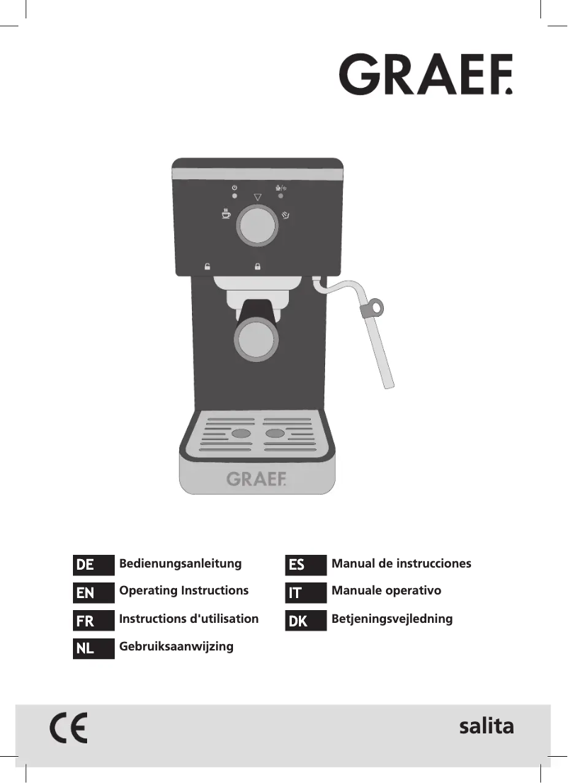 Page 1 de la notice Manuel utilisateur Graef Salita ES 400