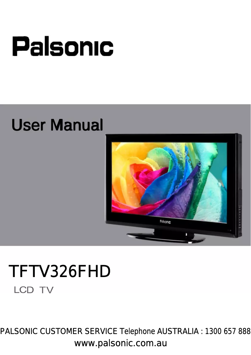 Page n°1 - Manuel utilisateur Palsonic TFTV326FHD