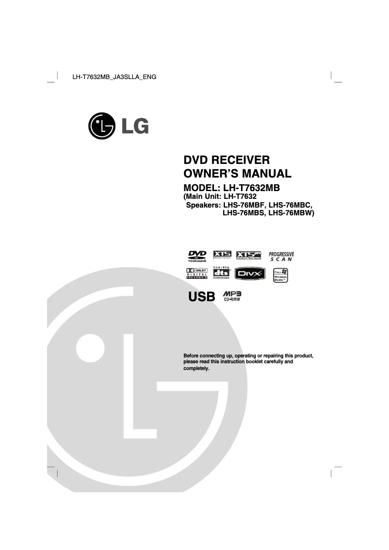 Página 1 del manual Manual de usuario LG LH-T7632MB