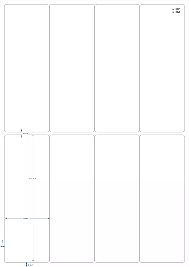 Page 1 de la notice Manuel utilisateur Herma 8326