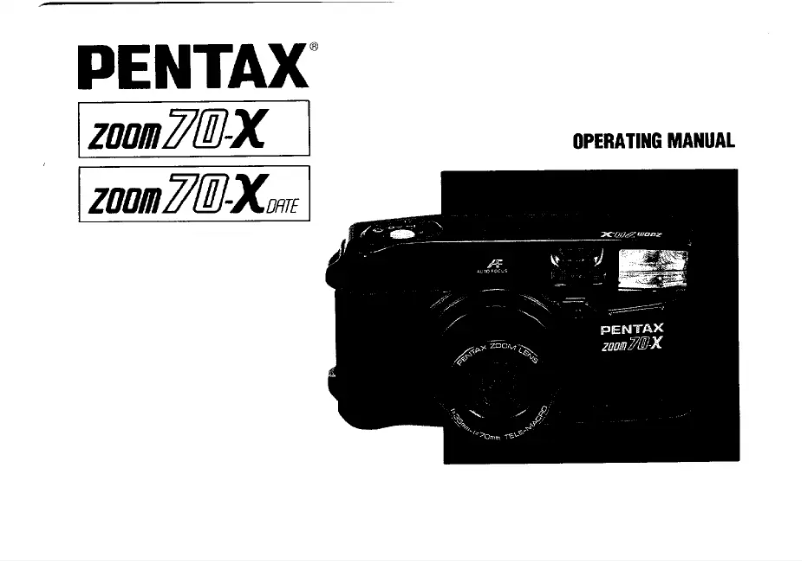 Page 1 de la notice Manuel utilisateur Pentax IQZoom 70-X
