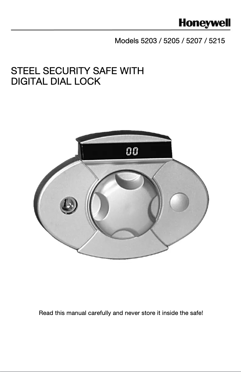 Page 1 of the manual User Manual Honeywell 5205