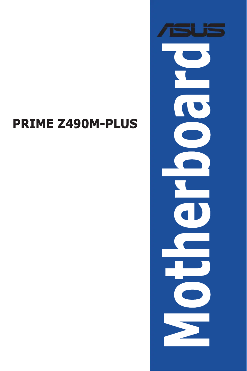 Page 1 de la notice Manuel utilisateur Asus Prime Z490M-PLUS