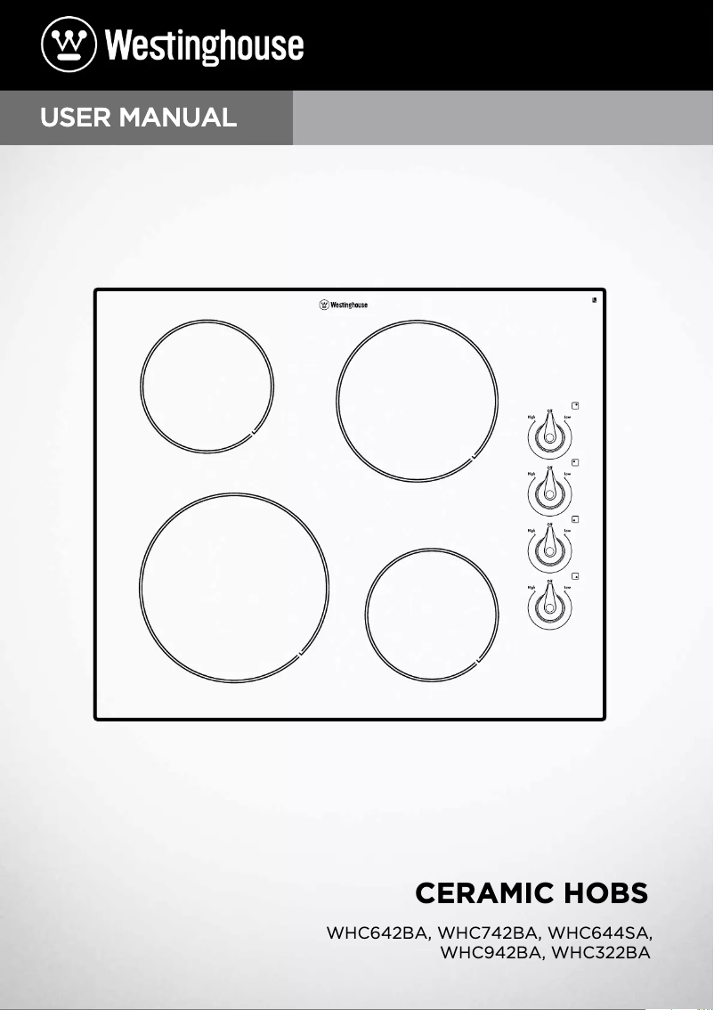 Image de la première page du manuel de l'appareil WHC942BC