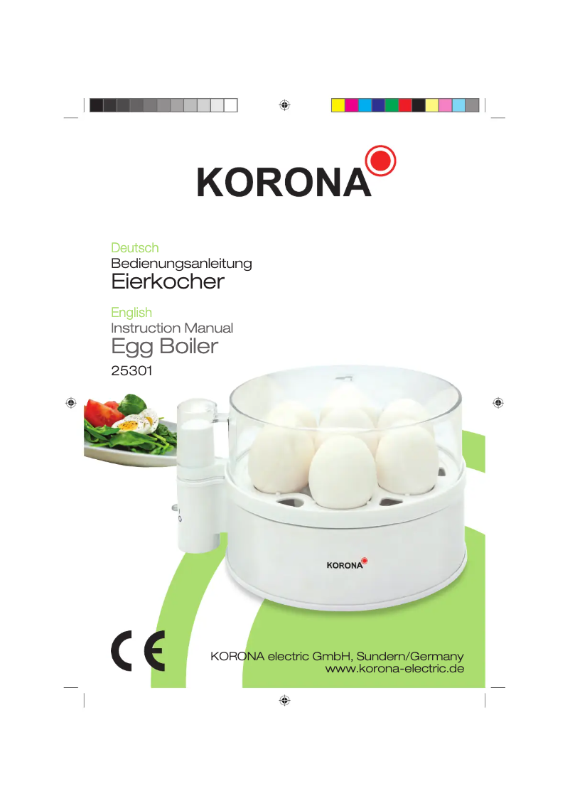 Page n°1 - Manuel utilisateur Korona 25301