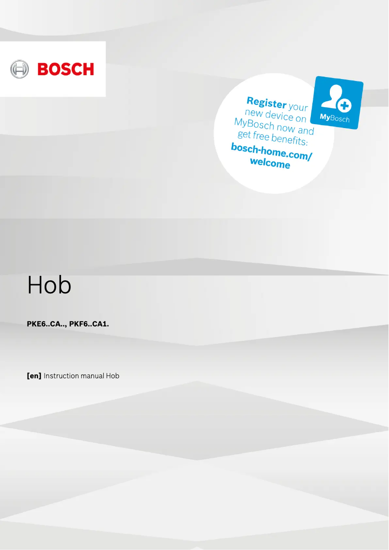 Page n°1 - Manuel utilisateur Bosch PKF645CA1E