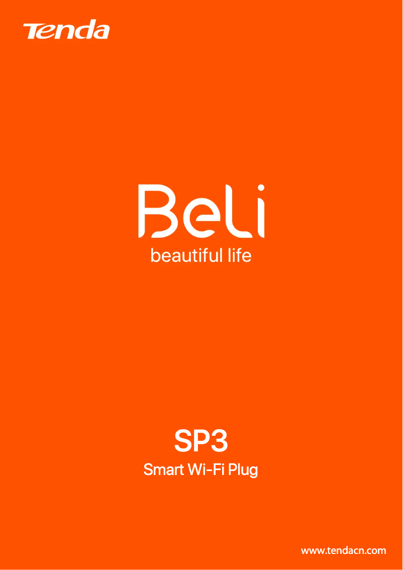 Página 1 del manual Ficha técnica Tenda SP3