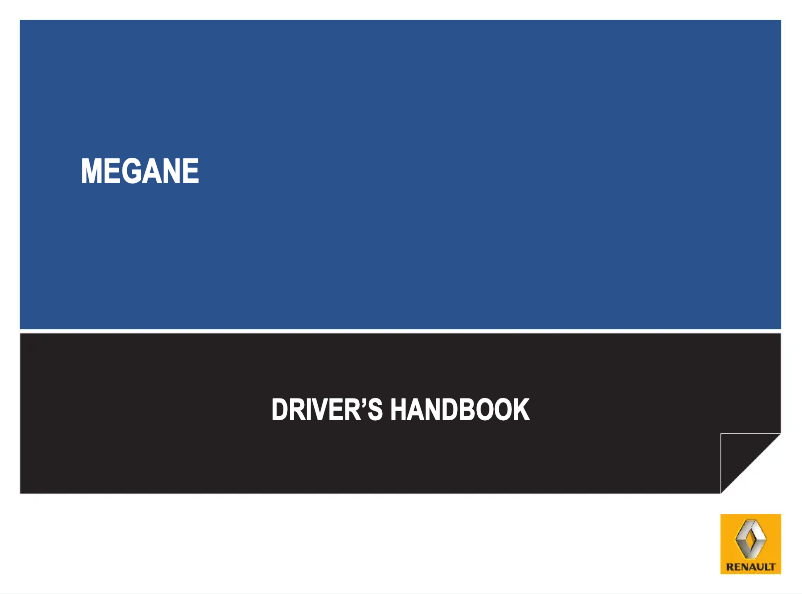Page 1 de la notice Manuel utilisateur Renault Megane Estate (2012)