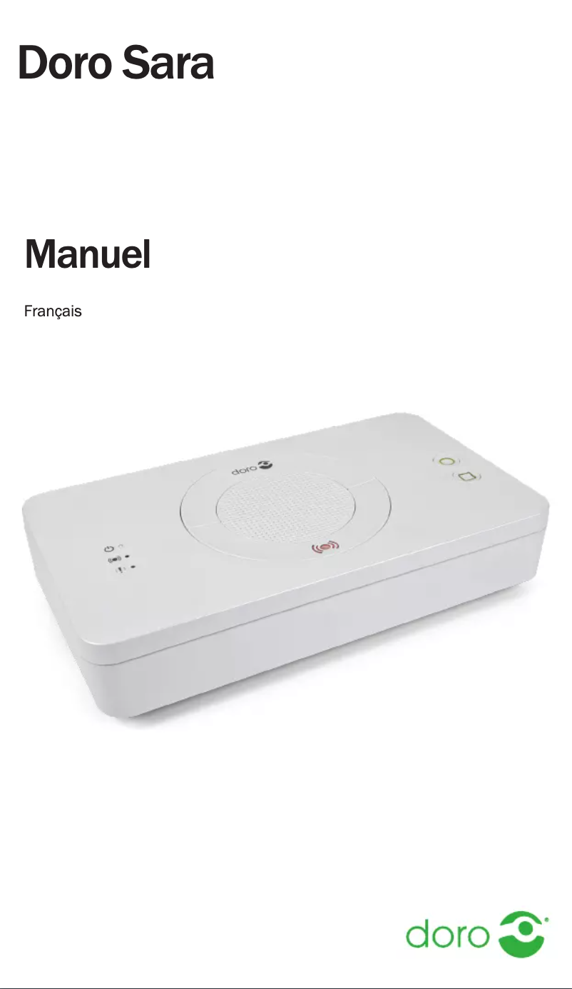 Image de la première page du manuel de l'appareil Sara