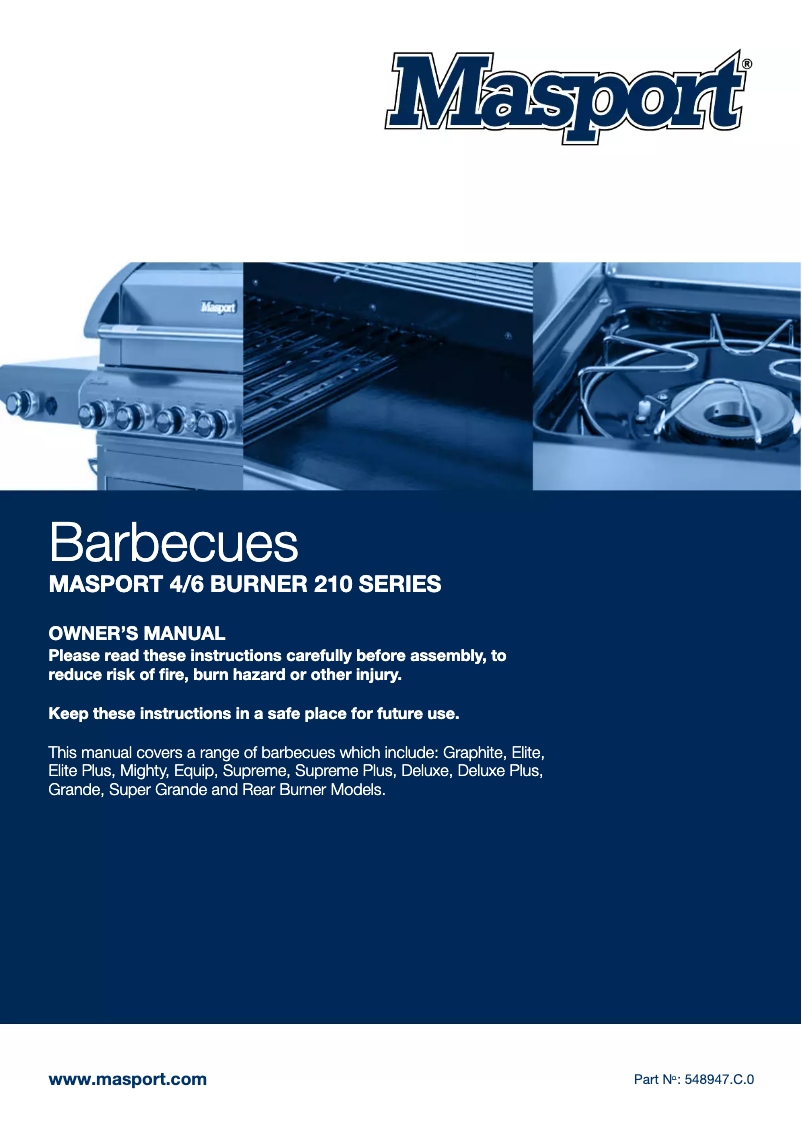 Page 1 de la notice Manuel utilisateur Masport Equip