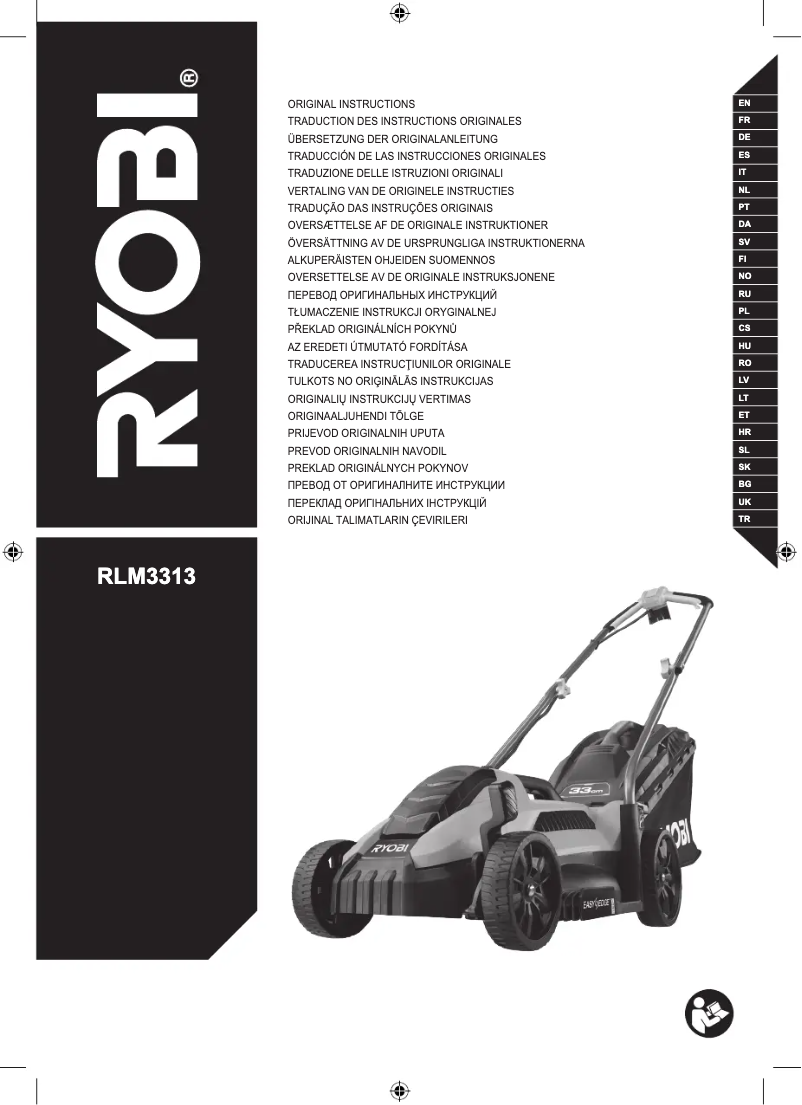 Página 1 del manual Manual de usuario RYOBI RLM3113