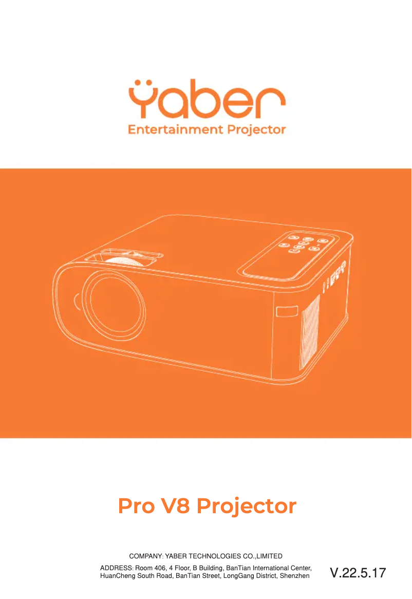 Page n°1 - Manuel utilisateur Yaber Pro V8