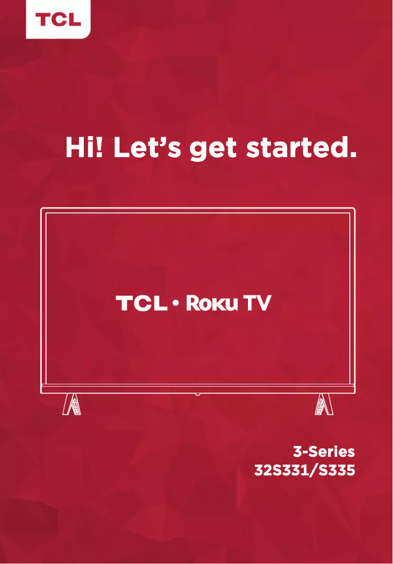 Page 1 of the manual User Manual TCL 32S331