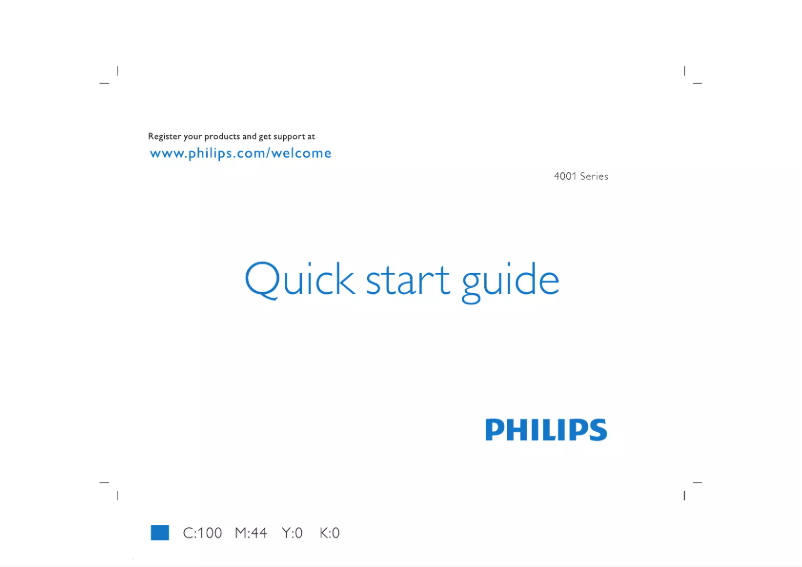 Image de la première page du manuel de l'appareil 4000 series 49PFT4001