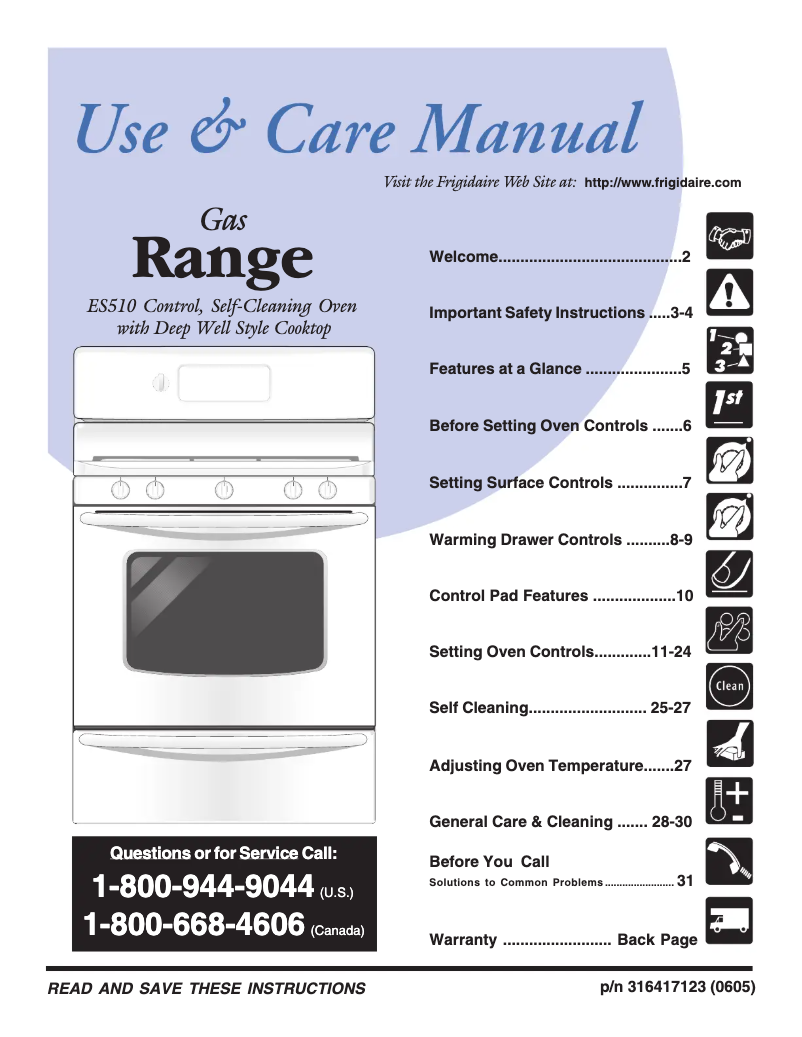 Page n°1 - Manuel utilisateur Frigidaire GLGF388DS