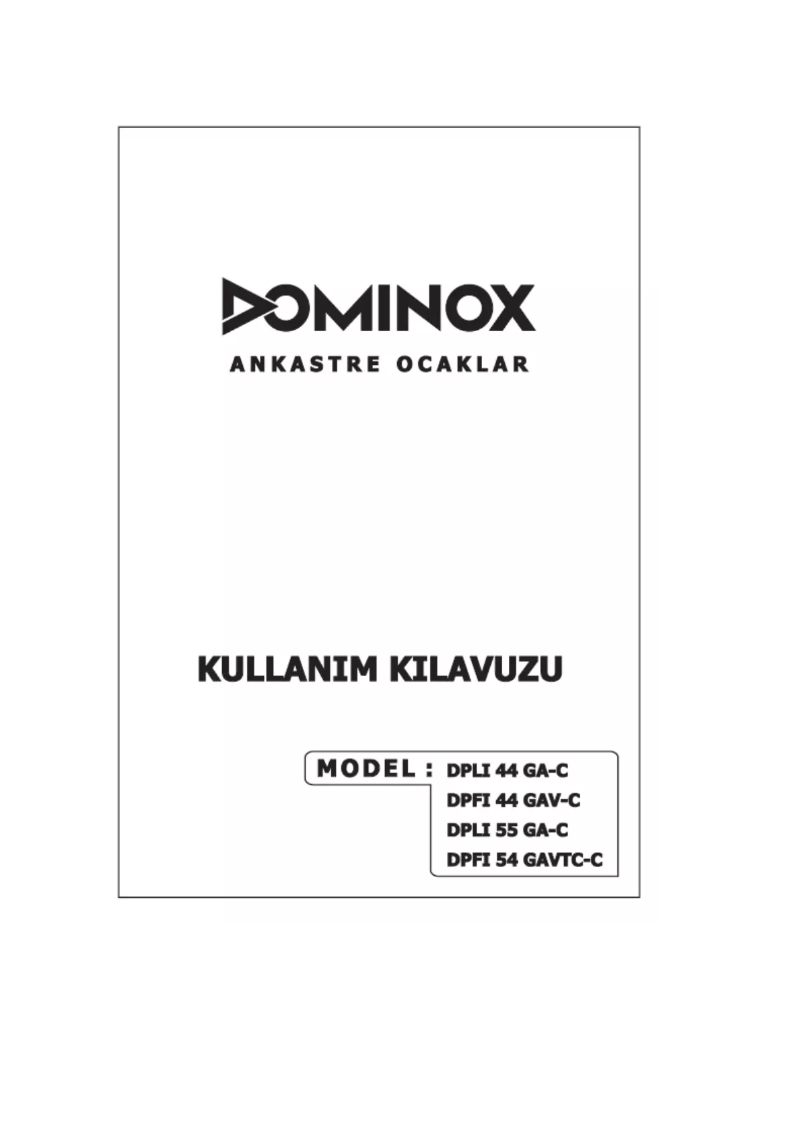 Page 1 de la notice Manuel utilisateur Dominox DPFI 5 4 GAV TC C