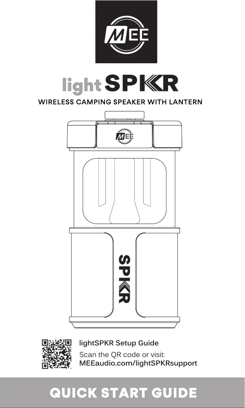 Page 1 de la notice Manuel utilisateur MEE audio lightSPKR
