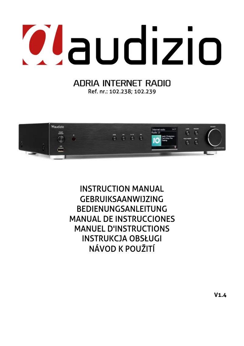 Page n°1 - Manuel utilisateur Audizio Adria
