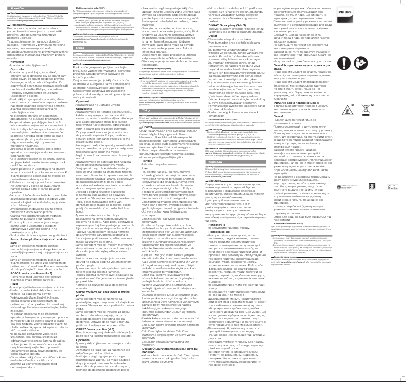 Page 1 de la notice Fiche technique Philips PerfectCare Compact Essential GC6804