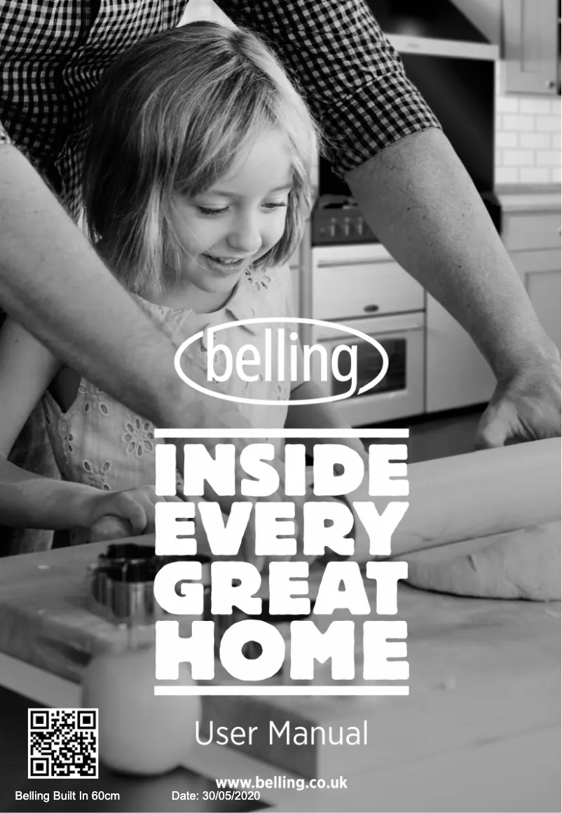 Page 1 de la notice Manuel utilisateur Belling BEL BI602F