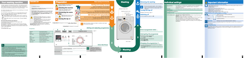 Page n°1 - Manuel utilisateur Bosch WAB28162GB