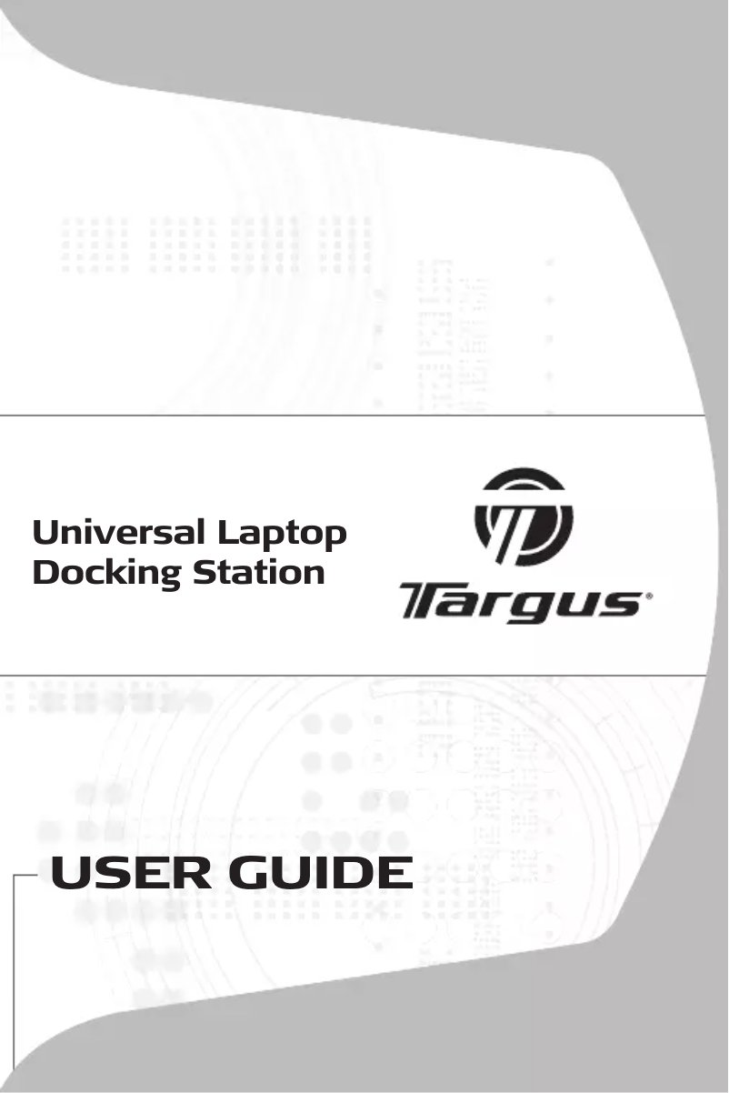 Page n°1 - Manuel utilisateur Targus ACP45US1