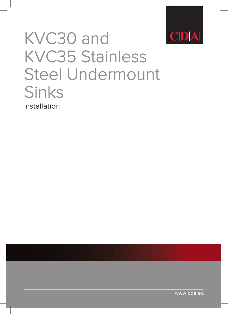 Image de la première page du manuel de l'appareil KVC35LSS