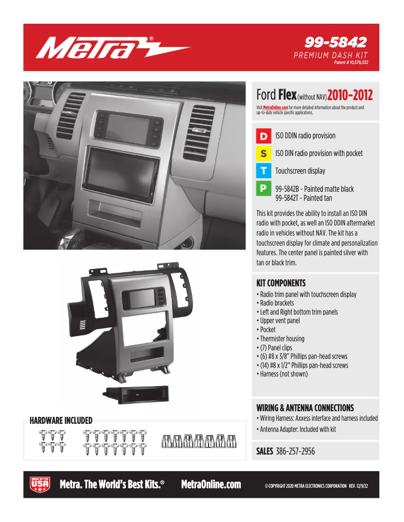 Página 1 del manual Ficha técnica AXESS 99-5842T