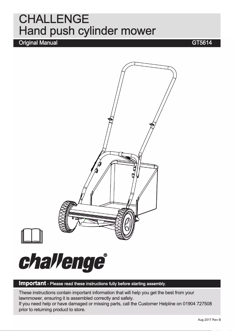 Image de la première page du manuel de l'appareil GT5614