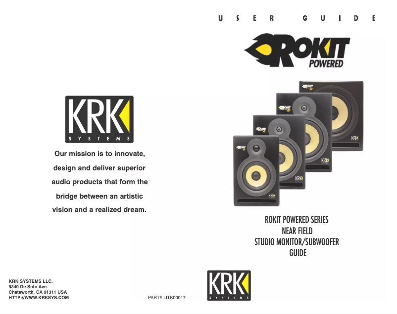 Página 1 del manual Manual de usuario KRK RP 5 Rokit G3