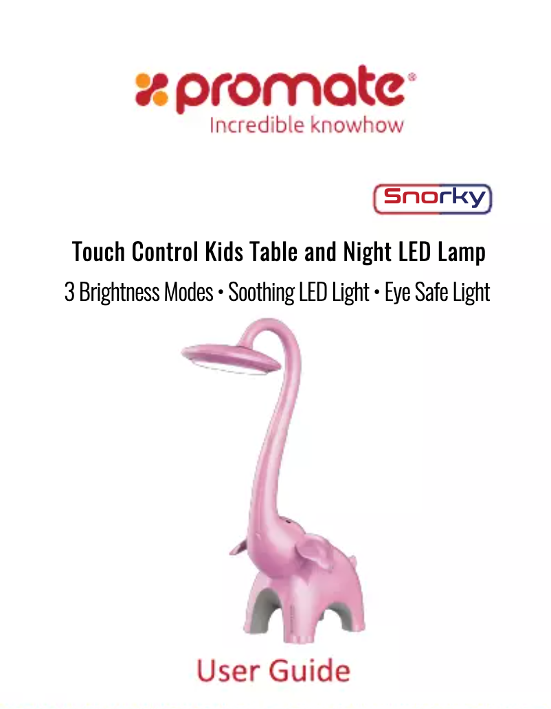 Page n°1 - Manuel utilisateur Promate Snorky