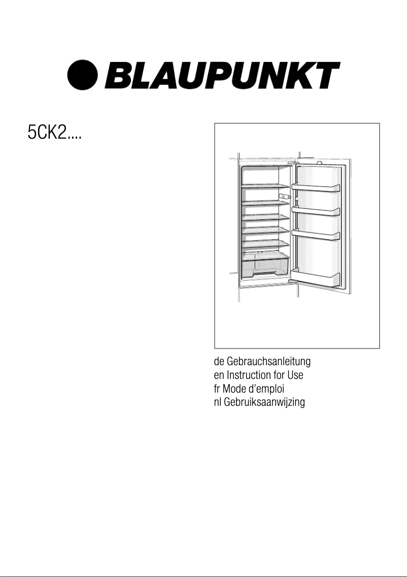 Página 1 del manual Manual de instrucciones Blaupunkt 5CK24030