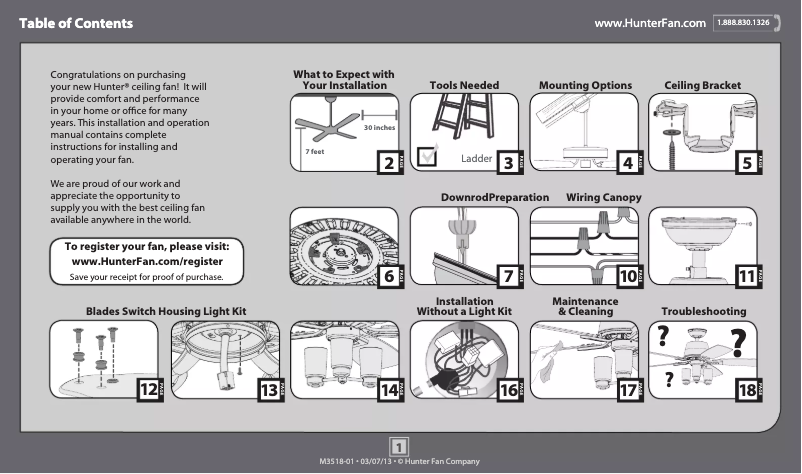 Page 1 de la notice Manuel utilisateur Hunter Altitude