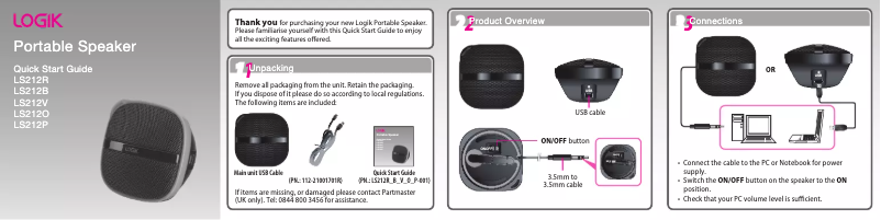 Image de la première page du manuel de l'appareil LS212O