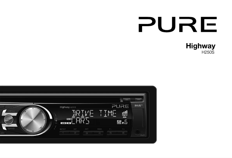 Page 1 de la notice Manuel utilisateur Pure Highway H250S