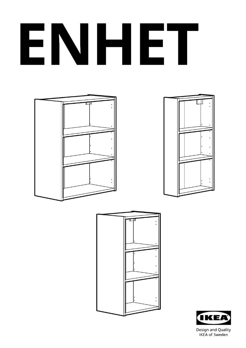 Page 1 de la notice Manuel utilisateur Ikea ENHET 304.406.01