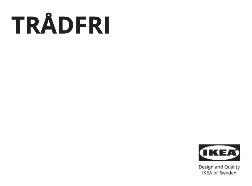 Página 1 del manual Manual de usuario Ikea TRÅDFRI 105.233.72