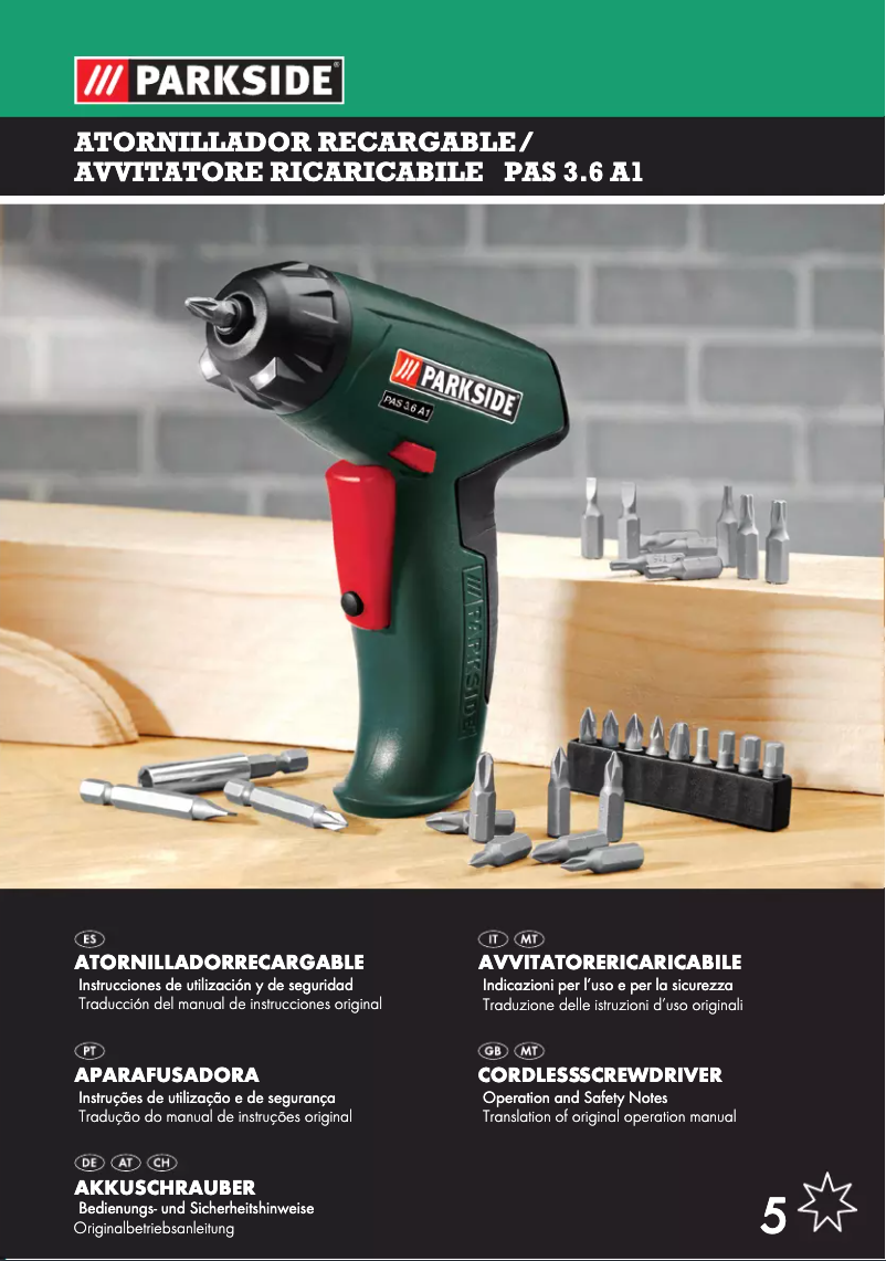 Image de la première page du manuel de l'appareil PAS 3.6 A1