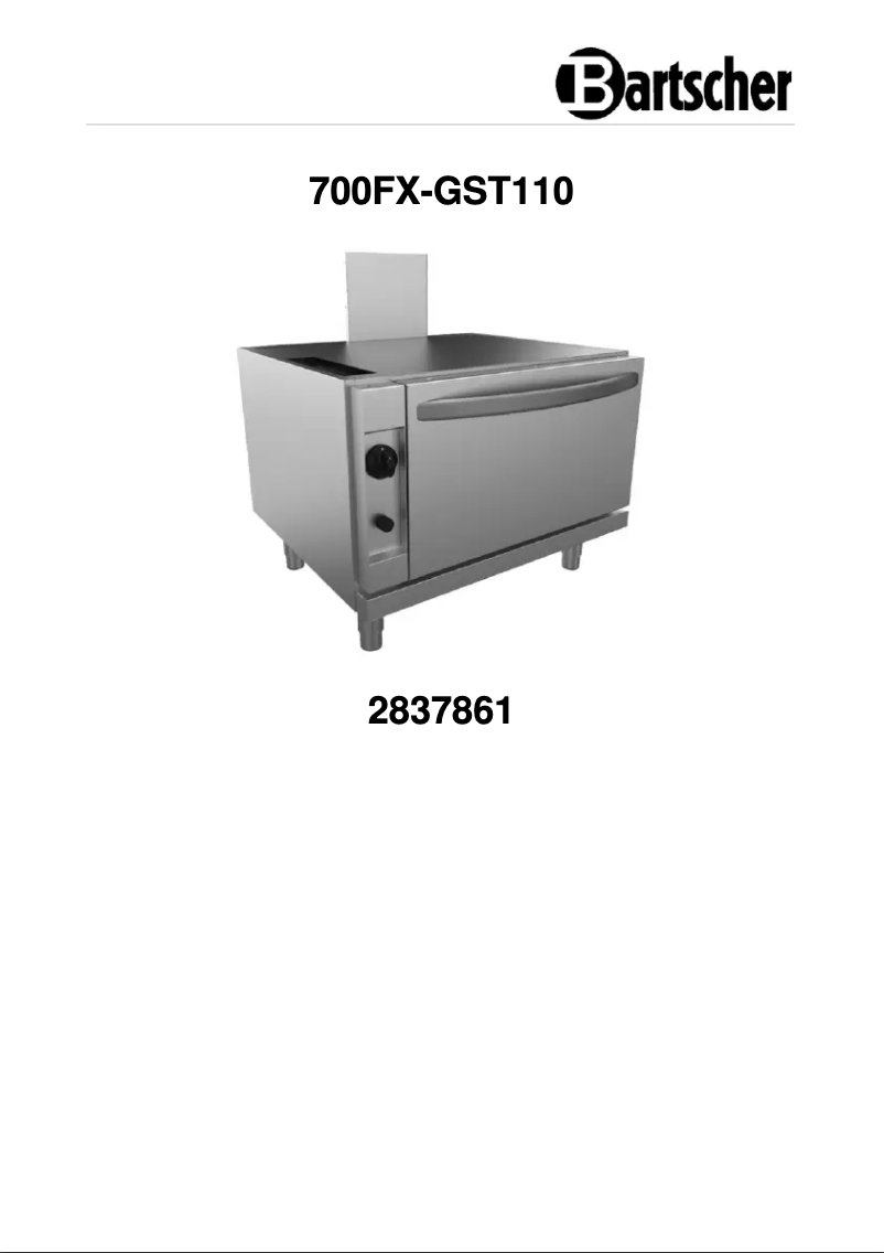 Image de la première page du manuel de l'appareil 700FX-GST110