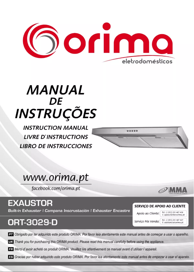 Página 1 del manual Manual de usuario Orima ORT 3029 D