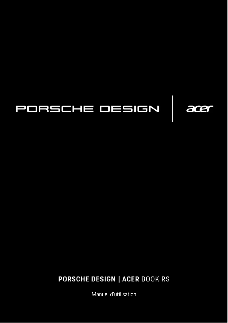 Imagen de la primera página del manual del dispositivo Porsche Design Book