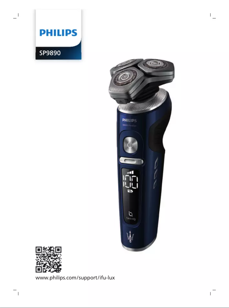 Page 1 of the manual User Manual Philips SP9890