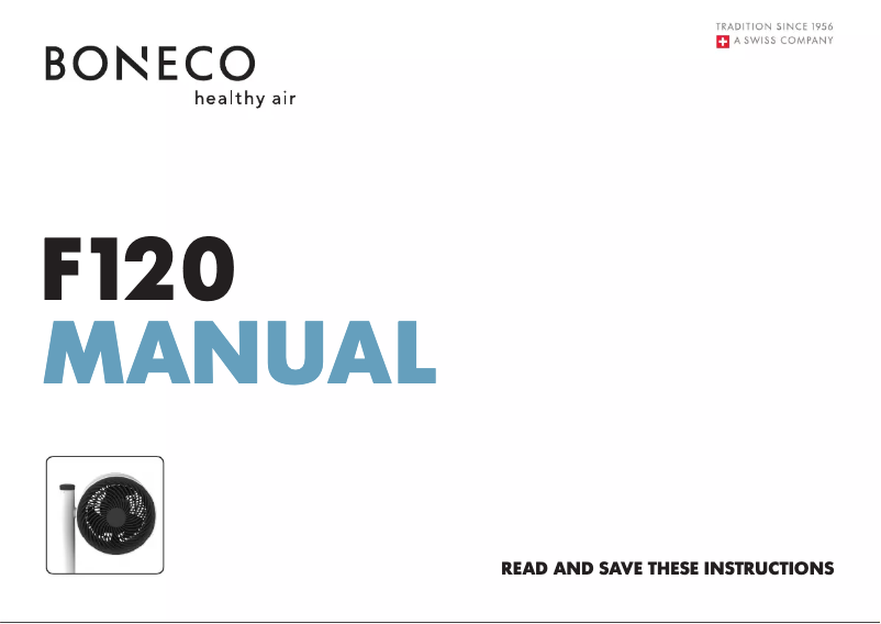 Imagen de la primera página del manual del dispositivo F120