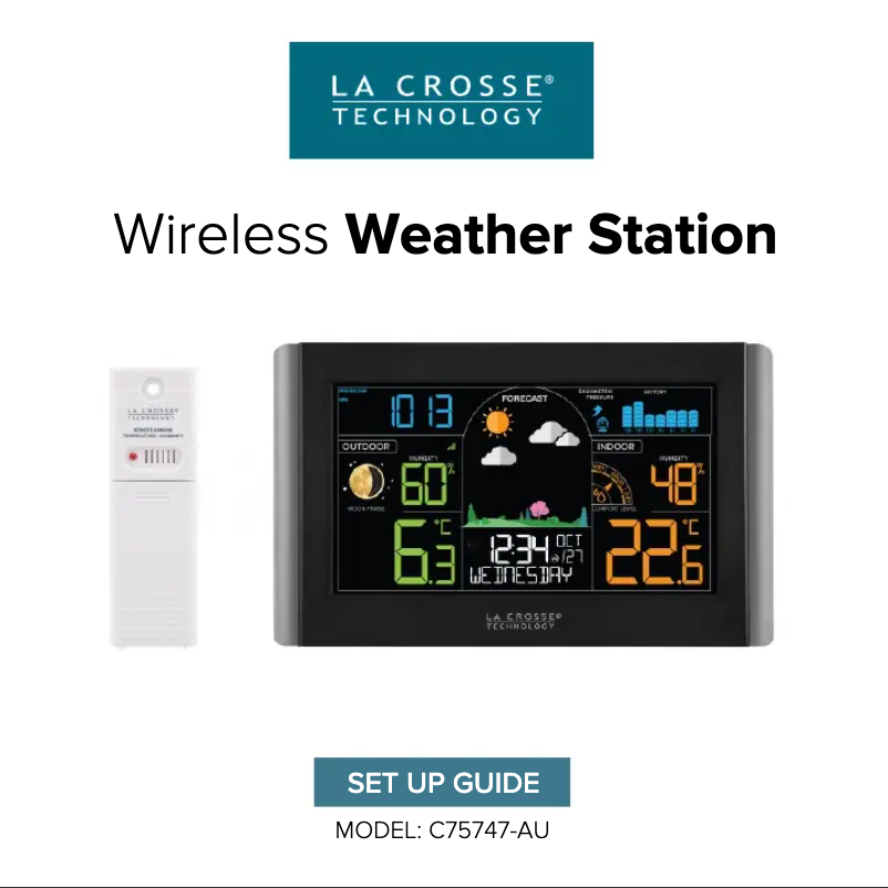 Image de la première page du manuel de l'appareil C75747-AU