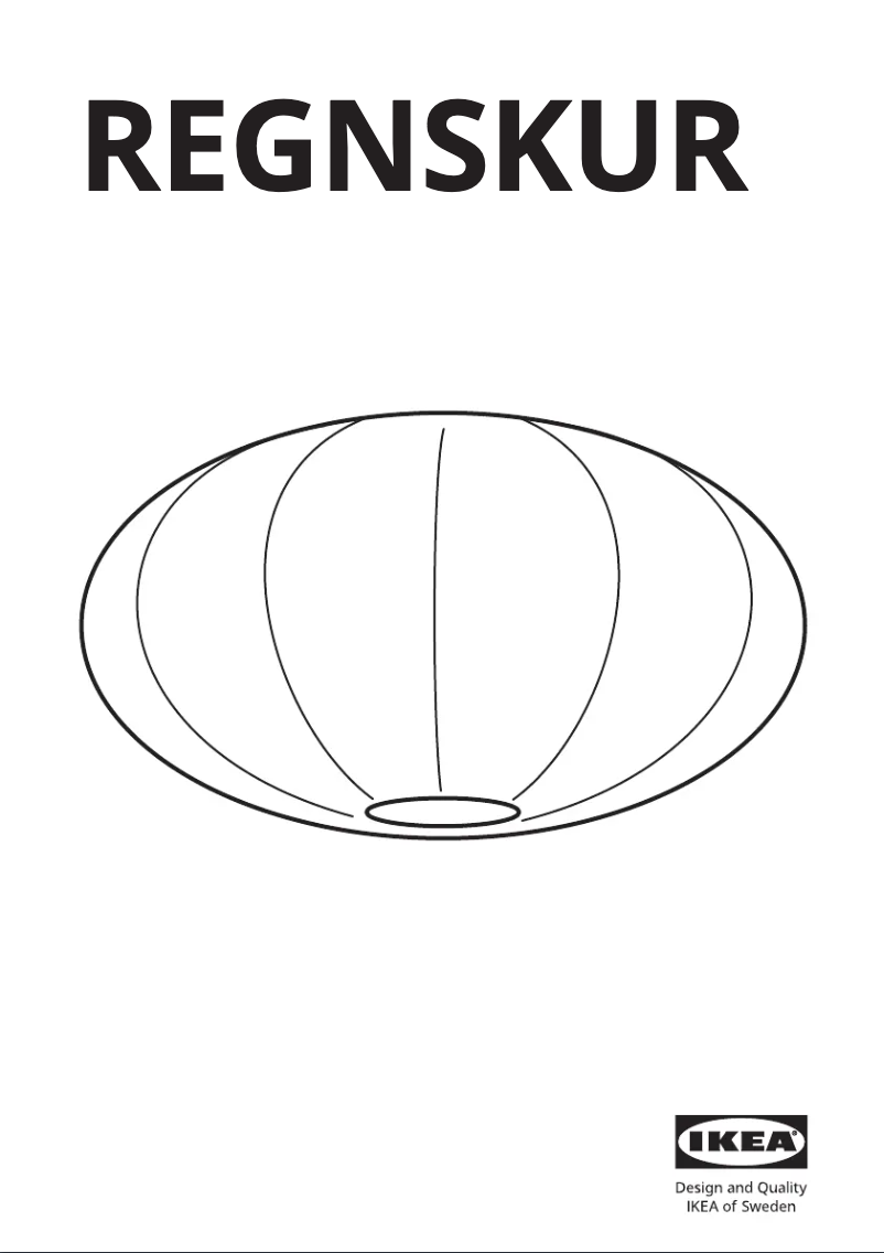 Page 1 de la notice Manuel utilisateur Ikea REGNSKUR 505.669.15