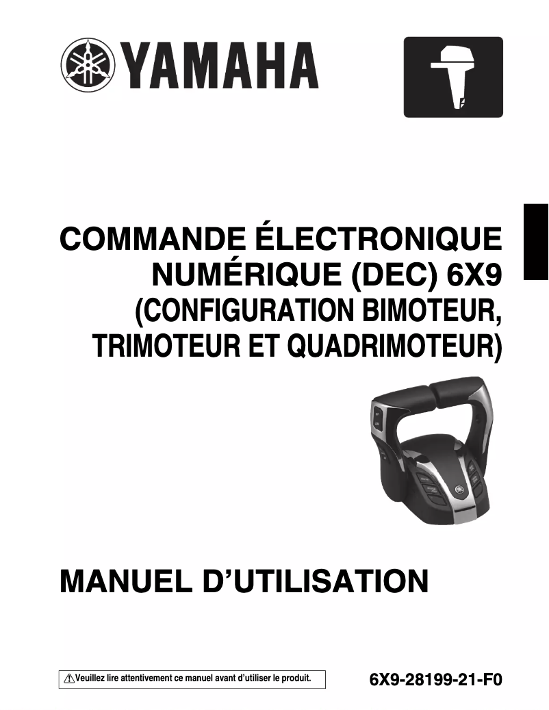 Page 1 de la notice Manuel utilisateur Yamaha Helm Master EX DEC
